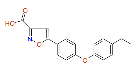 5-(4-(4-Ethylphenoxy)phenyl)isoxazole-3-carboxylic acid, 97%