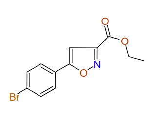 Ethyl 5-(4-bromophenyl)isoxazole-3-carboxylate, 97%