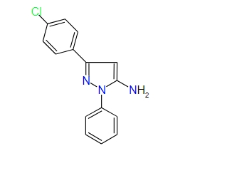 3-(4-Chlorophenyl)-1-phenyl-1H-pyrazol-5-amine, 98%