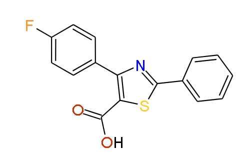 4-(4-Fuorophenyl)-2-phenylthiazole-5-carboxylic acid, 97%