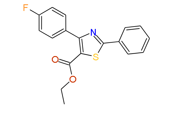 Ethyl 4-(4-fluorophenyl)-2-phenylthiazole-5-carboxylate, 97%