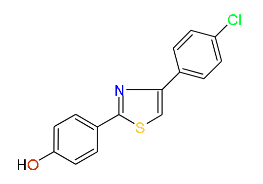 4-(4-(4-Chlorophenyl)thiazol-2-yl)phenol, 97%