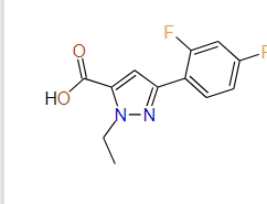 1-Ethyl-3-(2,4-difluorophenyl)-1H-pyrazole-5-carboxylic acid, 97%