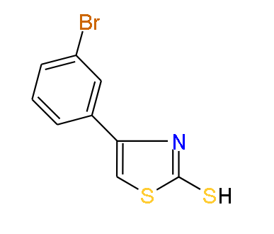 4-(3-Bromophenyl)thiazole-2-thiol, 97%