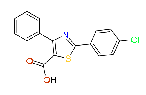 2-(4-Chlorophenyl)-4-phenylthiazole-5-carboxylic acid, 97%