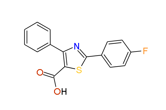 2-(4-Fluorophenyl)-4-phenylthiazole-5-carboxylic acid, 97%