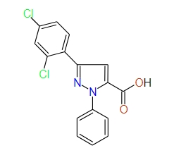 3-(2,4-Dichlorophenyl)-1-phenyl-1H-pyrazole-5-carboxylic acid, 97%