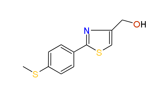 (2-(4-(Methylthio)phenyl)thiazol-4-yl)methanol, 97%