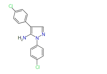 1,4-Bis(4-chlorophenyl)-1H-pyrazol-5-amine, 97%