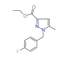 Ethyl 1-(4-fluorobenzyl)-5-methyl-1H-pyrazole-3-carboxylate, 97%