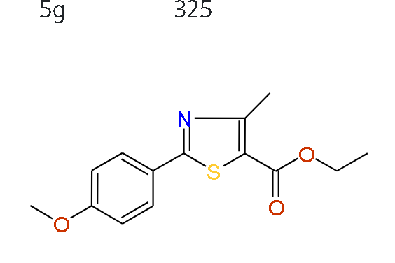 Ethyl 2-(4-methoxyphenyl)-4-methylthiazole-5-carboxylate, 97%
