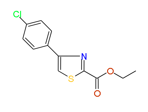 Ethyl 4-(4-chlorophenyl)-2-thiazole carboxylate, 97%