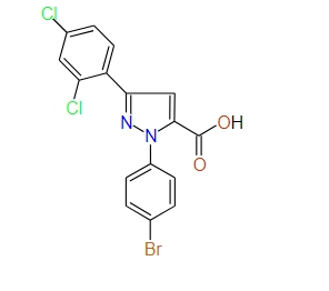 1-(4-Bromophenyl)-3-(2,4-dichlorophenyl)-1H-pyrazole-5-carboxylic acid, 97%