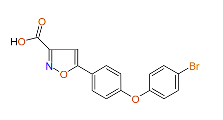 5-(4-(4-Bromophenoxy)phenyl)isoxazole-3-carboxylic acid, 97%