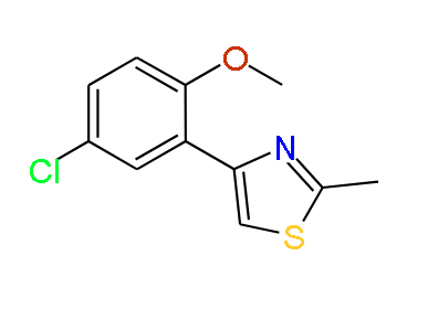 4-(5-Chloro-2-methoxyphenyl)-2-methylthiazole, 95%