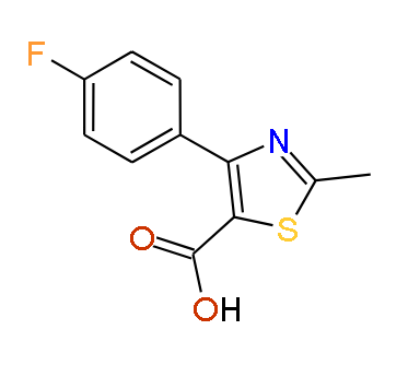 4-(4-Fluorophenyl)-2-methylthiazole-5-carboxylic acid, 97%