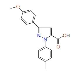 3-(4-Methoxyphenyl)-1-p-tolyl-1H-pyrazole-5-carboxylic acid, 97%