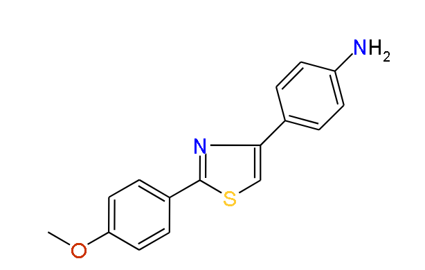 4-(2-(4-Methoxyphenyl)thiazol-4-yl)benzenamine, 97%