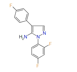 1-(2,4-Difluorophenyl)-4-(4-fluorophenyl)-1H-pyrazol-5-amine, 97%