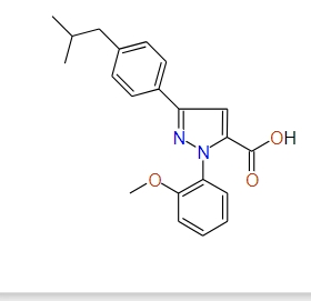 3-(4-Isobutylphenyl)-1-(2-methoxyphenyl)-1H-pyrazole-5-carboxylic acid, 97%