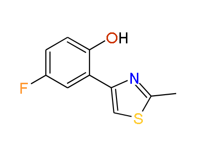 4-Fluoro-2-(2-methylthiazol-4-yl)phenol, 97%