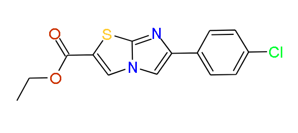 ethyl 6‐(4‐chlorophenyl)imidazo[2,1‐b][1,3]thiazole‐2‐carboxylate