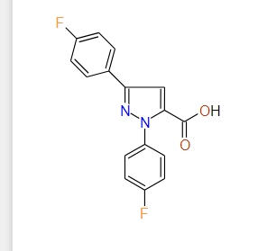 1,3-Bis(4-fluorophenyl)-1H-pyrazole-5-carboxylic acid, 97%