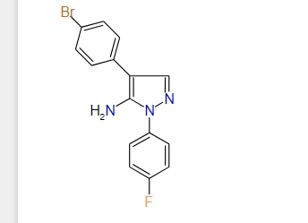 4-(4-Bromophenyl)-1-(4-fluorophenyl)-1H-pyrazol-5-amine, 97%