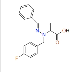 1-(4-Fluorobenzyl)-3-phenyl-1H-pyrazole-5-carboxylic acid, 97%