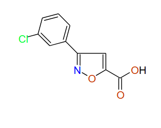 3-(3-Chlorophenyl)isoxazole-5-carboxylic acid, 97%