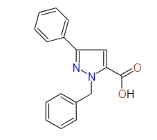 1-Benzyl-3-phenyl-1H-pyrazole-5-carboxylic acid, 97%