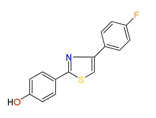 4-(4-(4-Fluorophenyl)thiazol-2-yl)phenol, 97%