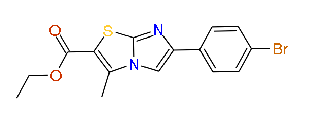 6-(4-Bromophenyl)-3-methylimidazo[2,1-b]thiazole-2-carboxylic acid ethyl ester, 97%