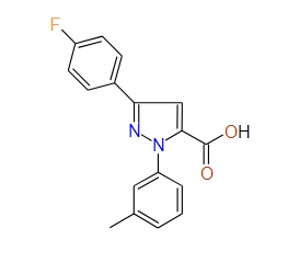 3-(4-Fluorophenyl)-1-m-tolyl-1H-pyrazole-5-carboxylic acid, 97%