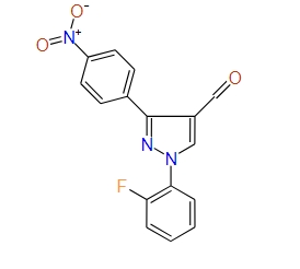 1-(2-Fluorophenyl)-3-(4-nitrophenyl)-1H-pyrazole-4-carbaldehyde, 97%