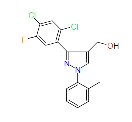 (3-(2,4-Dichloro-5-fluorophenyl)-1-o-tolyl-1H-pyrazol-4-yl)methanol, 97%