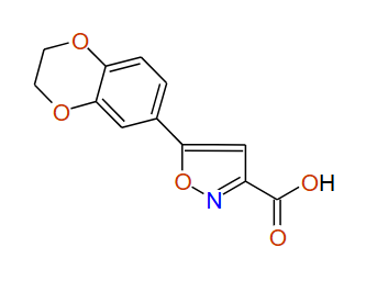 5-(2,3-Dihydrobenzo[b][1,4]dioxin-7-yl)isoxazole-3-carboxylic acid, 97%