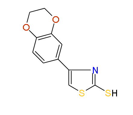 4-(2,3-Dihydrobenzo[b][1,4]dioxin-7-yl)thiazole-2-thiol, 97%
