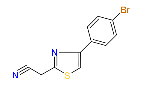 2-(4-(4-Bromophenyl)thiazol-2-yl)acetonitrile, 97%