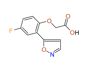 2-(4-Fluoro-2-(isoxazol-5-yl)phenoxy)acetic acid, 97%