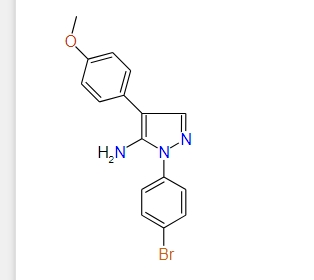1-(4-Bromophenyl)-4-(4-methoxyphenyl)-1H-pyrazol-5-amine, 97%