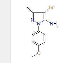 4-Bromo-1-(4-methoxyphenyl)-3-methyl-1H-pyrazol-5-amine, 97%