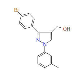 (3-(4-Bromophenyl)-1-m-tolyl-1H-pyrazol-4-yl)methanol, 97%