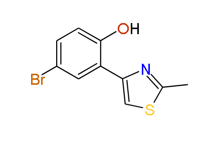4-Bromo-2-(2-methylthiazol-4-yl)phenol, 97%