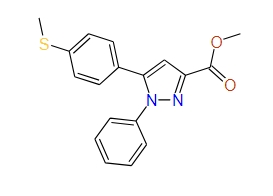 Methyl 5-(4-(methylthio)phenyl)-1-phenyl-1H-pyrazole-3-carboxylate, 97%