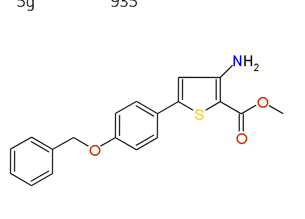 Methyl 3-amino-5-(4-(benzyloxy)phenyl)thiophene-2-carboxylate, 97%