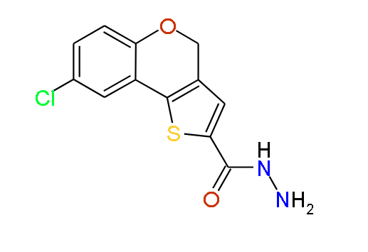 8-Chloro-4H-thieno[3,2-c]chromene-2-carbohydrazide, 97%