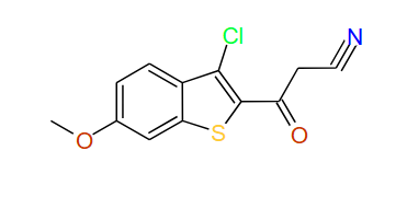 3-(3-Chloro-6-methoxybenzo[b]thiophen-2-yl)-3-oxopropanenitrile, 97%
