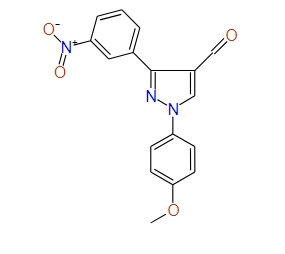 1-(4-Methoxyphenyl)-3-(3-nitrophenyl)-1H-pyrazole-4-carbaldehyde, 97%