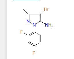 4-Bromo-1-(2,4-difluorophenyl)-3-methyl-1H-pyrazol-5-amine, 97%